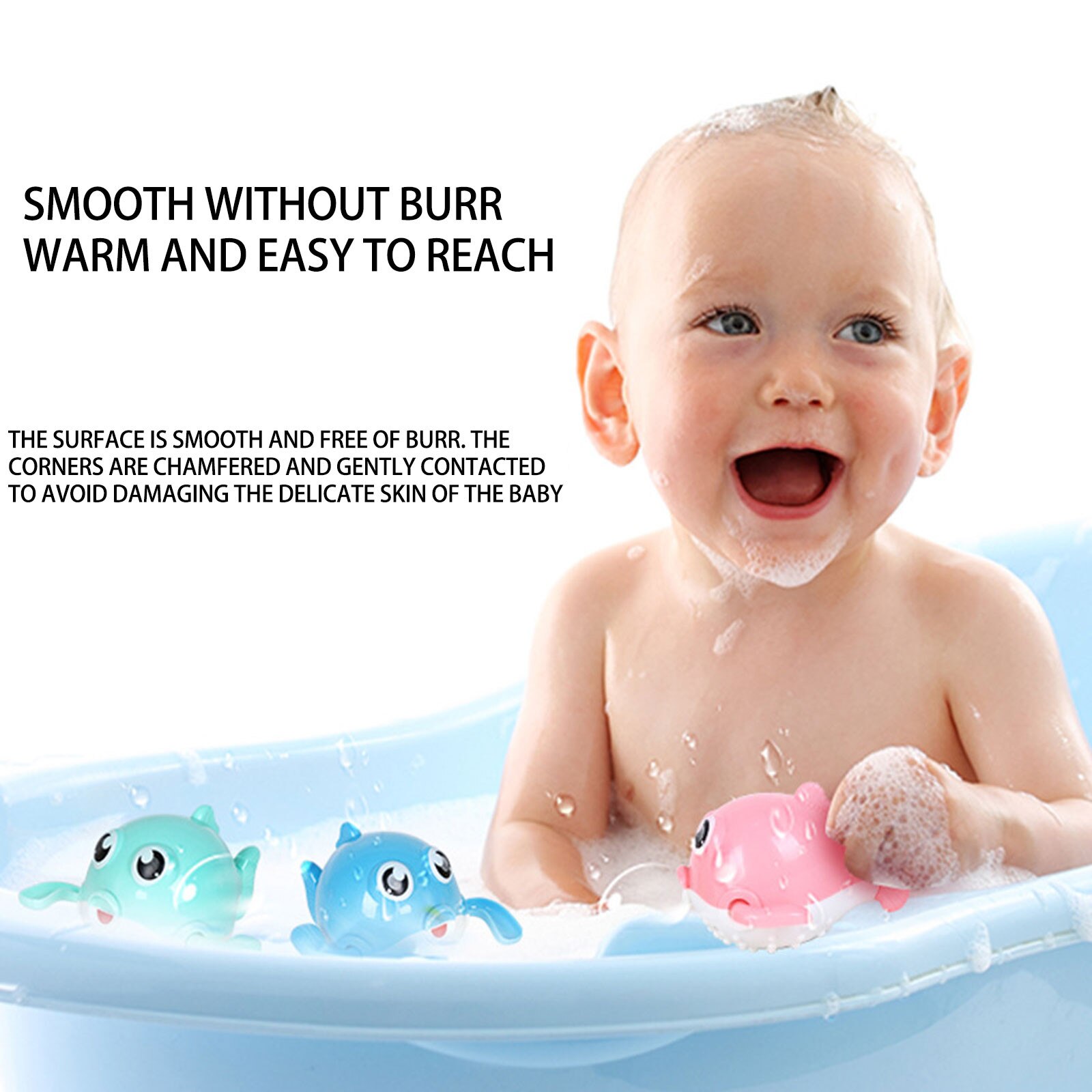 Baby Bathing Swimming Bath Pool Toys Cute Cartoon Dolphin WindUp Bath Toys Early Education Plzzle Bathing Clockwork Toys