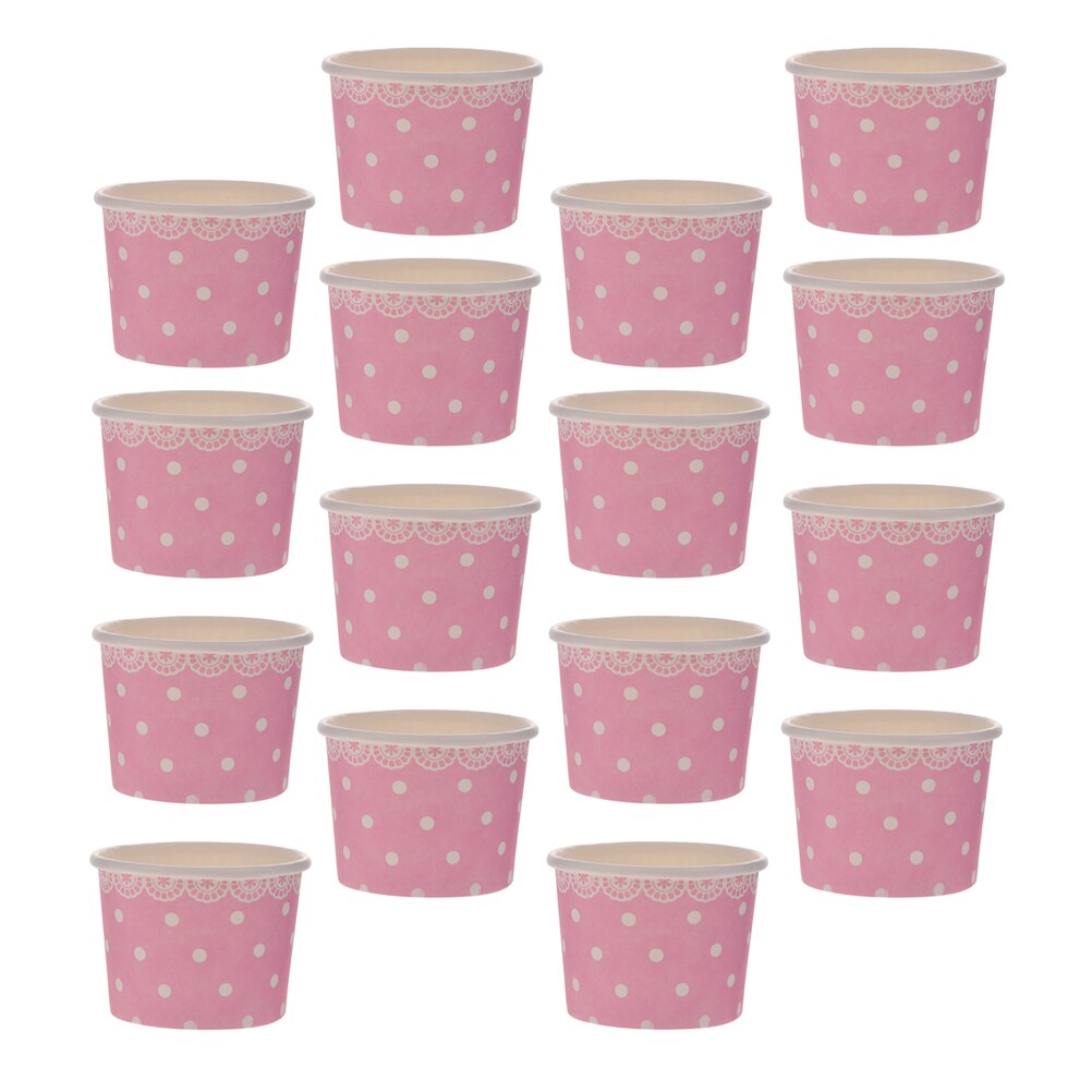 50pcs Disposable Paper Bowls Ice Cream Bowls Food Packaging Containers )
