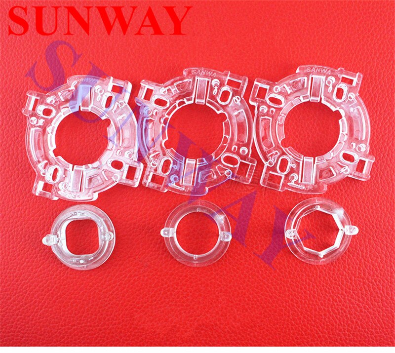 2pcs/Lot Copy Sanwa Square /Circular Round Ring octagonal restrictor joystick base For arcade joystick gate for DIY parts