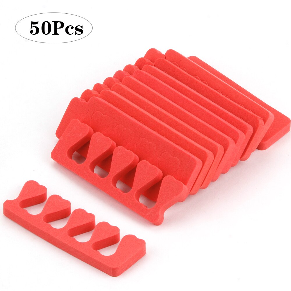 10/20/50Stck Zehenspreizer Fuß Finger Separatoren Abstandshalter Pedikübetreffend Zehen Spreader Teiler Weichen Schwamm Manikübetreffend NäGel kunst Werkzeuge: Beige