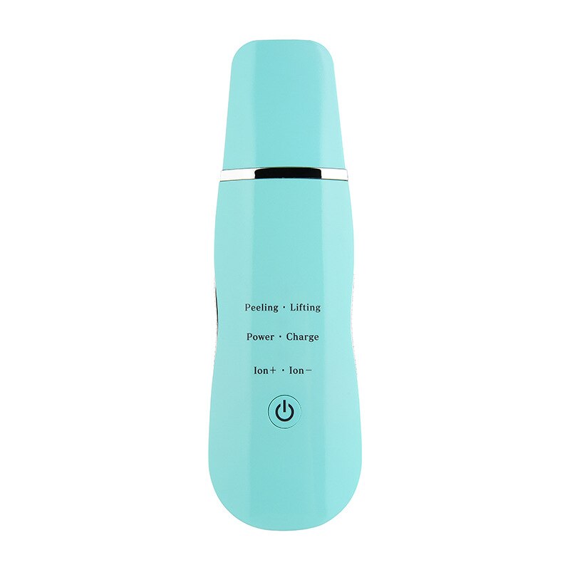 Épurateur de peau à ultrasons, machine de nettoyage du visage en profondeur, outil d'élimination des rides, des pores et des points noirs, masseur vibrant pour le visage: Vert