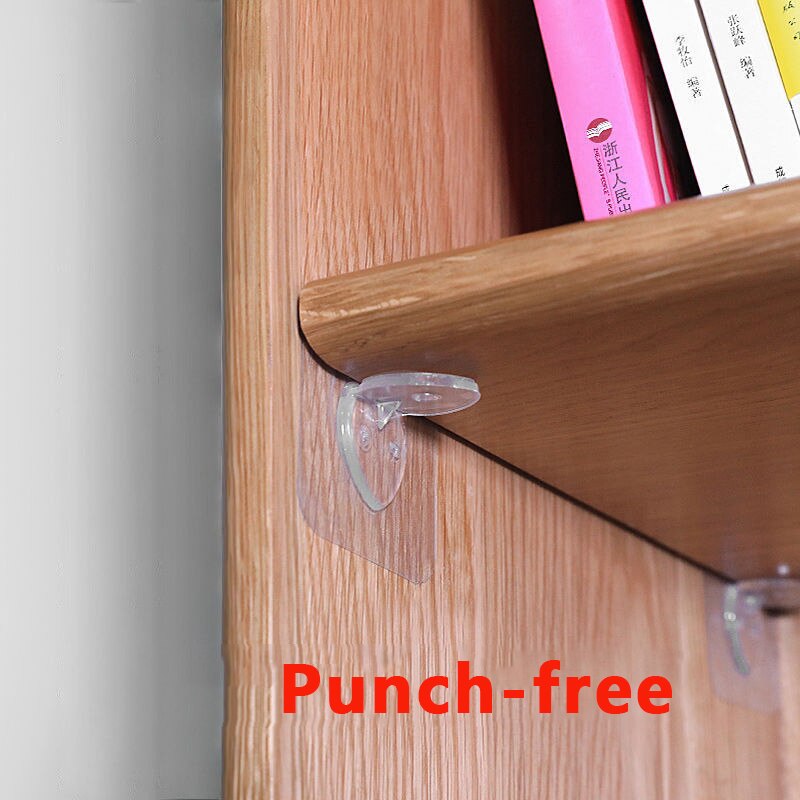 4/8/12pcs Shelf Support Hooks Adhesive Shelf Support Pegs Closet Cabinet Shelf Support Clips Wall Hanger for Kitchen Bathroom