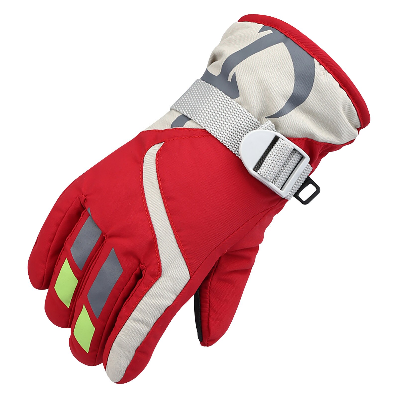 Gants de ski pour enfants, hiver , pour bébés garçons et filles, mitaines coupe-vent pour Sports de plein air, gants imperméables pour enfants de 5 à 8 ans: F