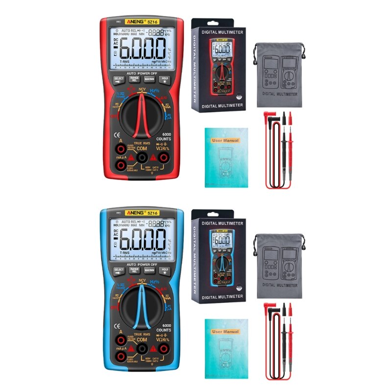 Multimeter Voltage Tester Measuring AC/DC Voltage Current Capacitance Resistance