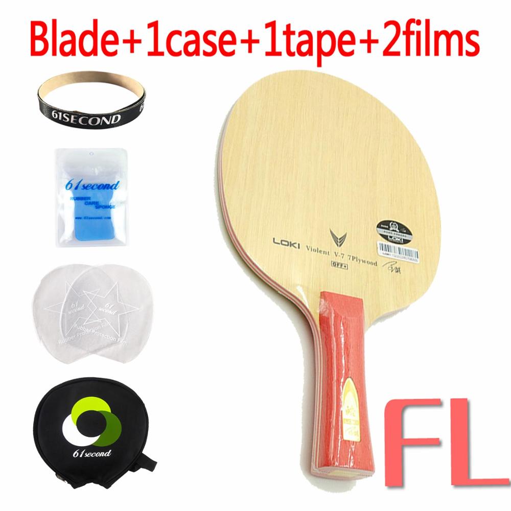 LOKI V7 CLCR Table Tennis Blade Table Tennis Racket Offensive Ping Pong Blade: FL with YM case