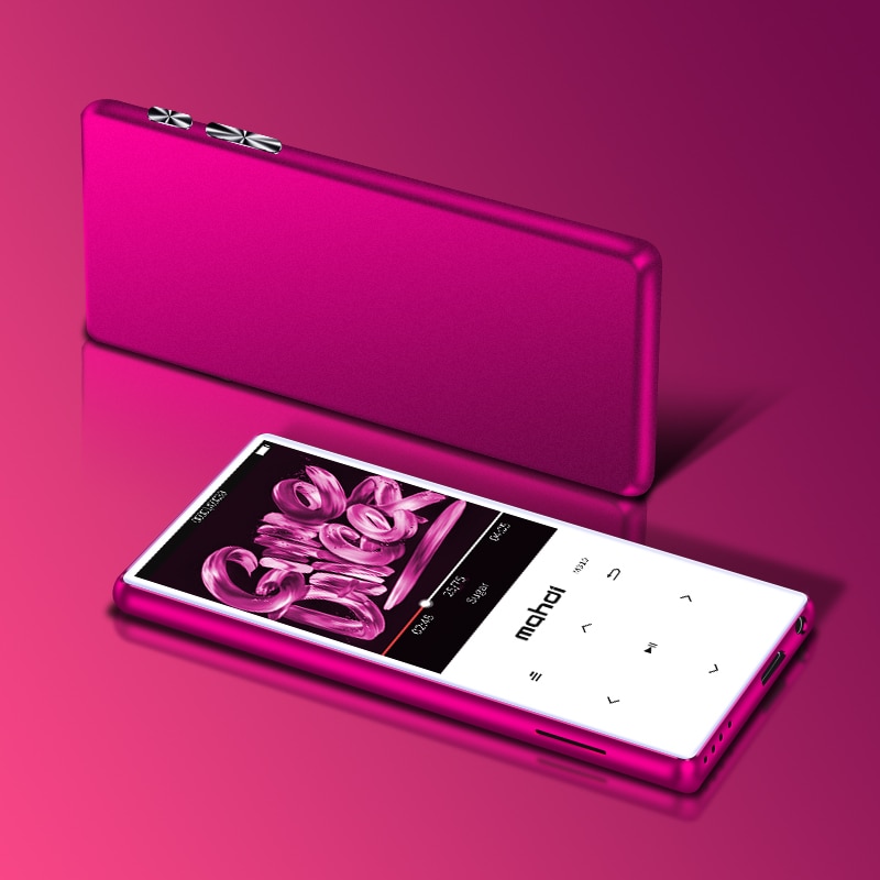 MAHDI Bluetooth 4.1 touch screen Metal MP3 player Bulit-in Speaker with FM radio recording Portable Slim Lossless Sound walkman
