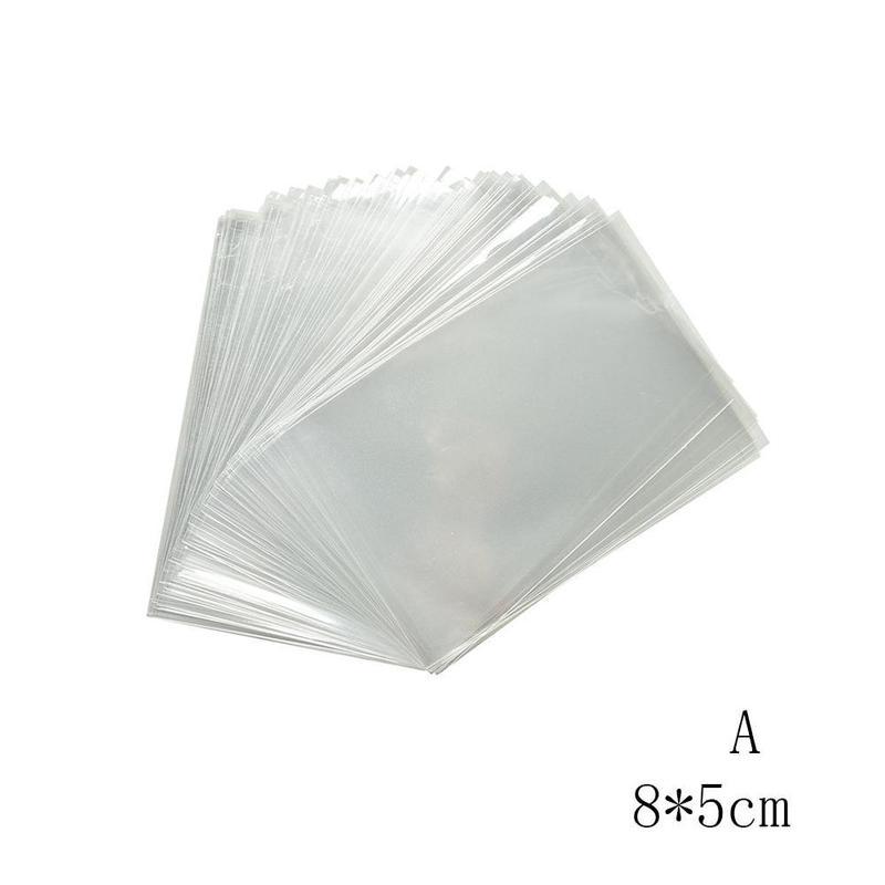 100pcs/Bag Transparent Opp Plastic Bags For Candy Wedding Packaging Bag Cellophane Party Bag Cookie Lollipop B2N4: S