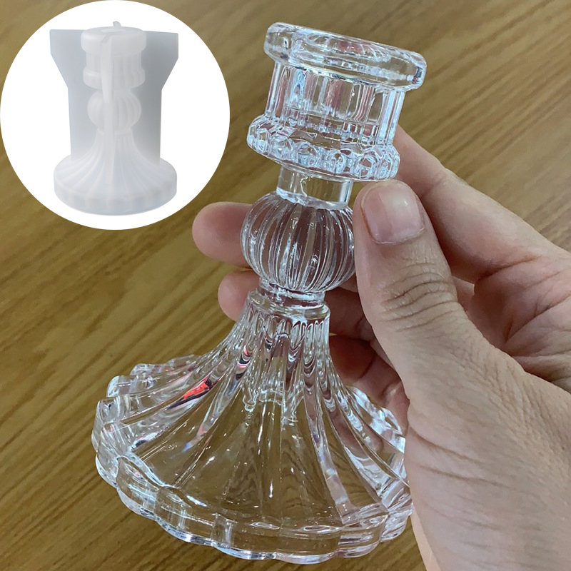 nordisch Kerzenhalter Silikon Formen für DIY Gips Zement UV Epoxidharz Kerzenhalter Wohnkultur Handgemachtes Tisch Ornament