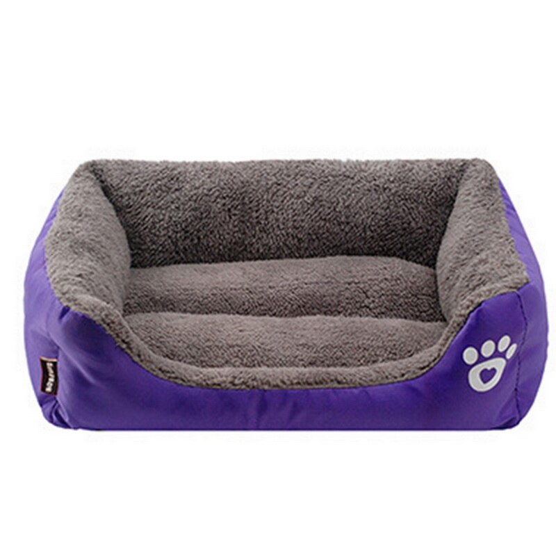 Hundeseng sofa hvalp kæledyr hund seng til små store mellemstore hunde kat tæppe hund senge måtter hus liggestol kæledyr seng kennel: F / M 58 cm x 45 cm x 14cm