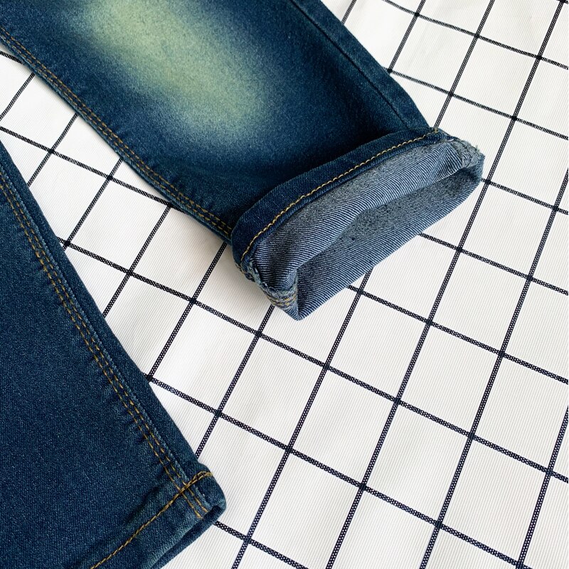 IENENS Children Boys Cotton Sports Clothing Pants Jeans Running Trousers Kids Children Denim Clothes Elastic Waist Bottoms