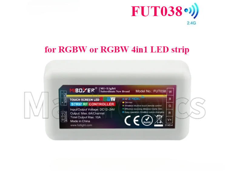 Miboxer fut 036 fut 038 fut 039 fut 096 wl5 wl- box 2 milight  rf 2.4g fjernbetjening lysdæmper cct rgb rgbw rgbcct til led strip lys: Orange