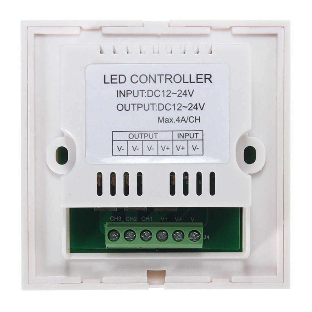 DC 12V-24V Touch Panel LED Lights Dimmer Smart Controller Wall Mounted Switch