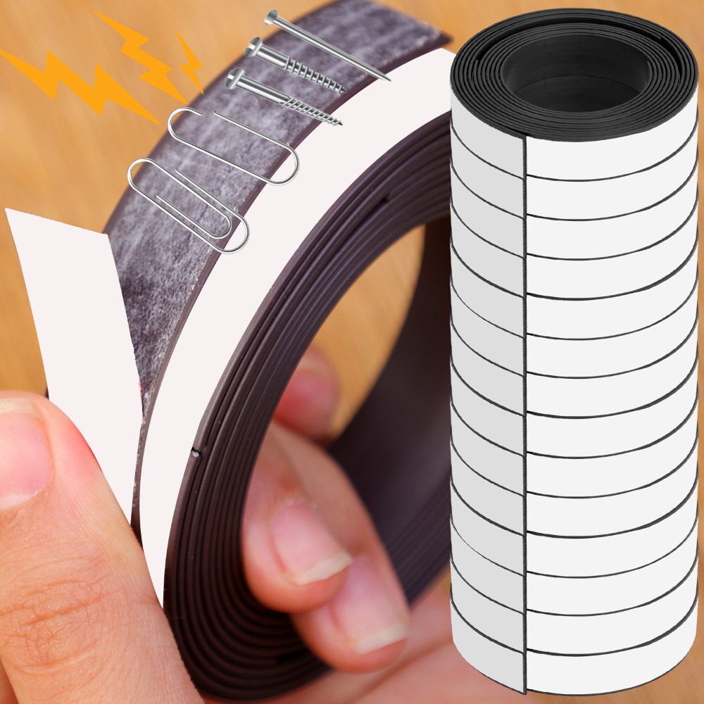 Magnetyczna Taśma Gumowa Samoprzylepna Elastyczna Cięwalna Listwa Magnetyczna DIY Ścienne Plakaty Fotograficzne Narzędzie robić Mocowania Artykuły robić Przechowywania w Domu i Biurze