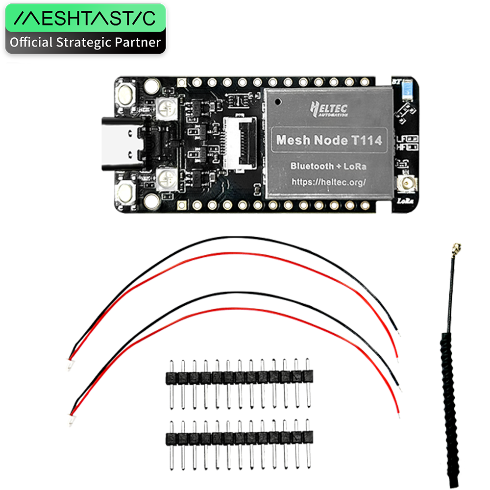 Meshtastic Tracker Heltec T114 V2 Nordic nRF52840 SX1262 LoRaWAN LoRa Arduino Positioning Devboard Low Power BLE WiFi: army green / Bundle 2