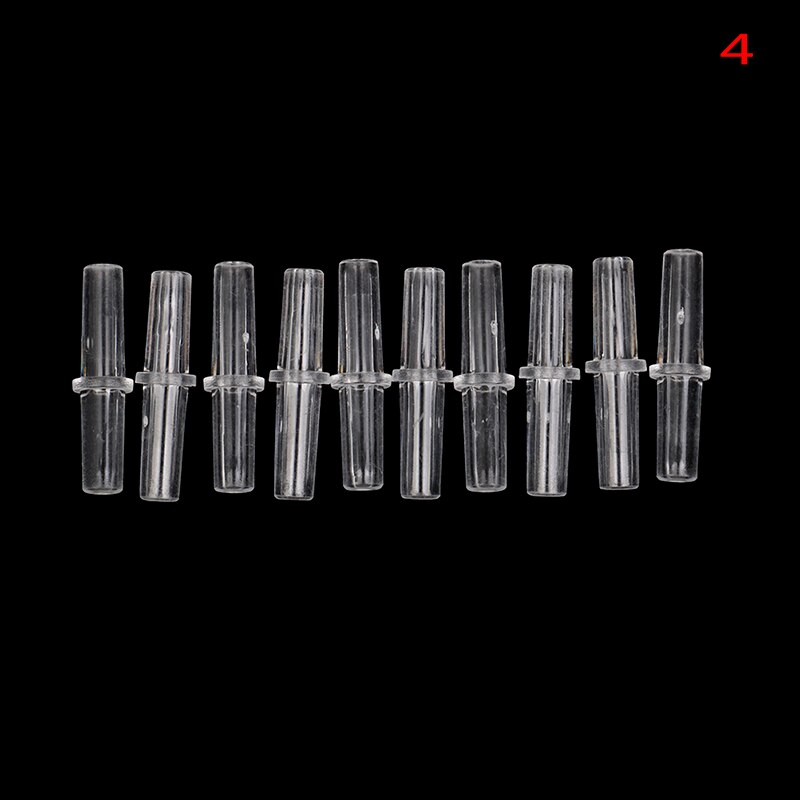 10pcs/lot 4mm Clear Plastic Elbow Tube Connector Valve Transparant Airline Air Tubing Aquarium Accessories