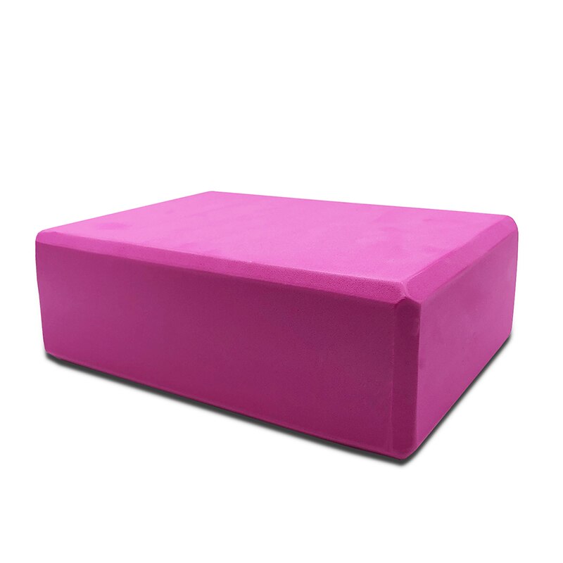 EVA High Density 110g Yoga Brick Yoga Pillow Dancing Brick Environmental Practice Brick: Rose Red