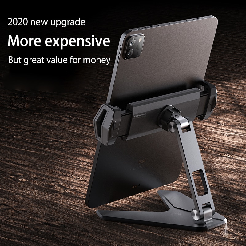 Metal Desktop Tablet Holder Table Cell Foldable Extend Support Desk Mobile Phone Holder Stand For iPhone iPad Adjustable