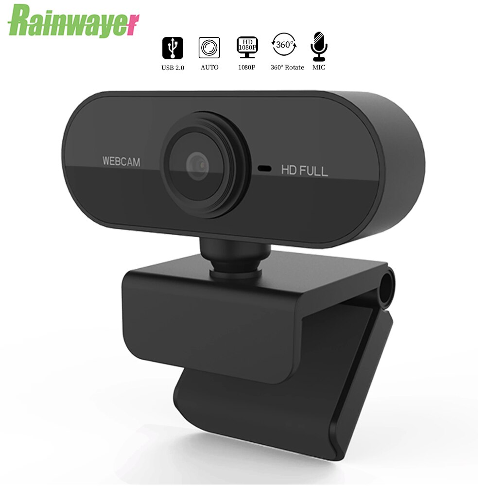 HD 1080P Webcam Mini Computer PC Webkamera mit Mikrofon Autofokus USB Kameras Drehbare Netz Kamera für Computer Laptop