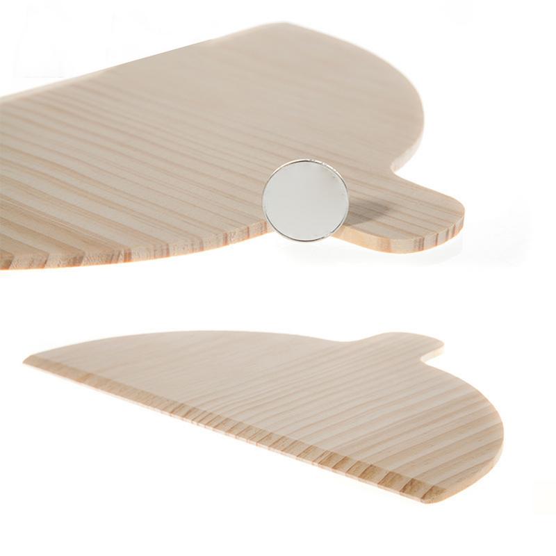 Wood Pizza Peel | Semi-Circular Pizza Board | Set of 2 Pizza Paddle Bread Baking Peel for Pizza Ovens Pizza Transferring Spatula