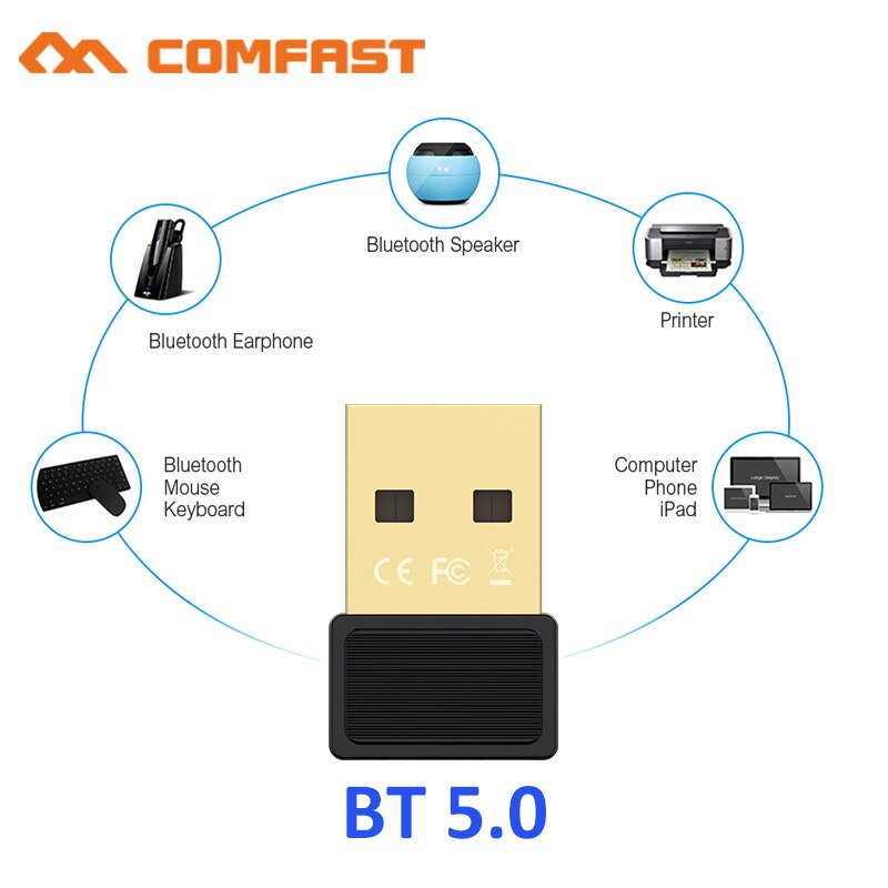 2 In 1 Usb Bluetooth 5.0 Adapter Dongle Voor Pc Speaker Draadloze Muis Muziek Audio Ontvanger Zender Bluetooth 5.0