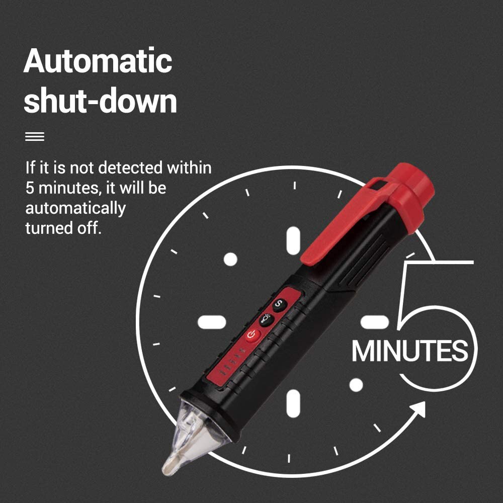 Non-Contact Voltage Detector Electrical Tools Voltage Tester AC Voltage Meter Breakpoint Finder 12-1000V