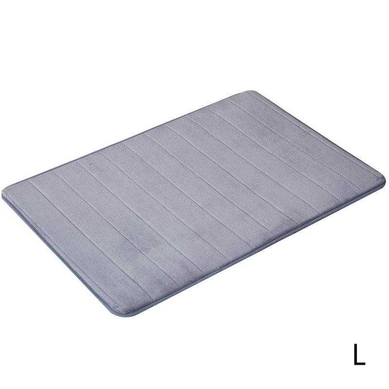Tæppe vandabsorberende blød memory skummåtte tæpperum 40 x 60cm mat gulvtæppetilbehør skridsko ikke soveværelse bruser bad  t8 j 6: L