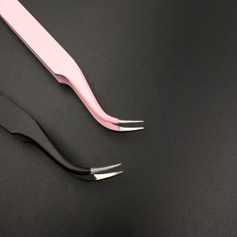 Rostfritt stål böj böjd pormask akne klämma pincett finne komedon remover kit ansiktsrengöring 3 färger