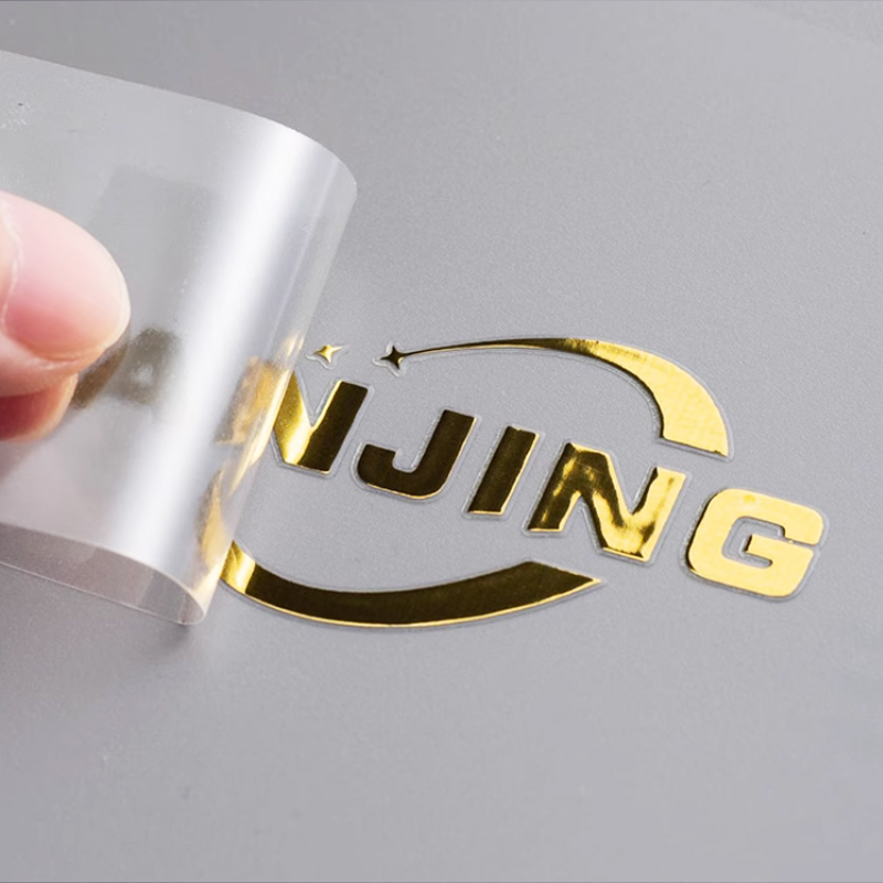50 Stück benutzerdefinierte glänzende goldene UV-Transferaufkleber, persönliches Logo, Tasse, selbstklebendes Etikett auf Röhren für Verpackungsbeutel, Karton: 1500*2000*230MM / Gold