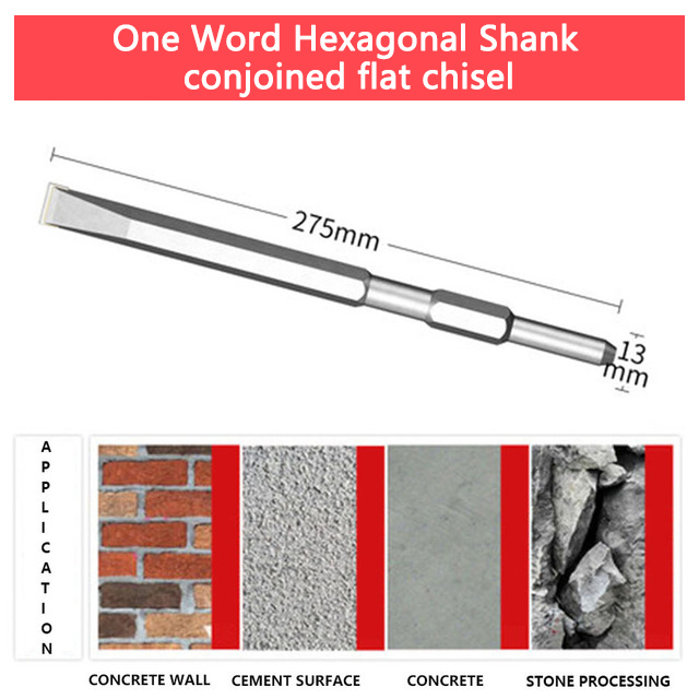 Flower Hammer Chisel Drill Bit Wall Concrete Cement Hit Lychee Surface Electric Pick Electric Hammer One Alloy Hair Hit Artifact