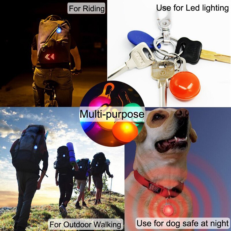 Led Pet Puppy Kraag 1Pcs Veiligheid Pet Licht Hanger Hond Gids Lichten Gloeiende Security Ketting Huisdier Lichtgevende Helder Huisdier levert