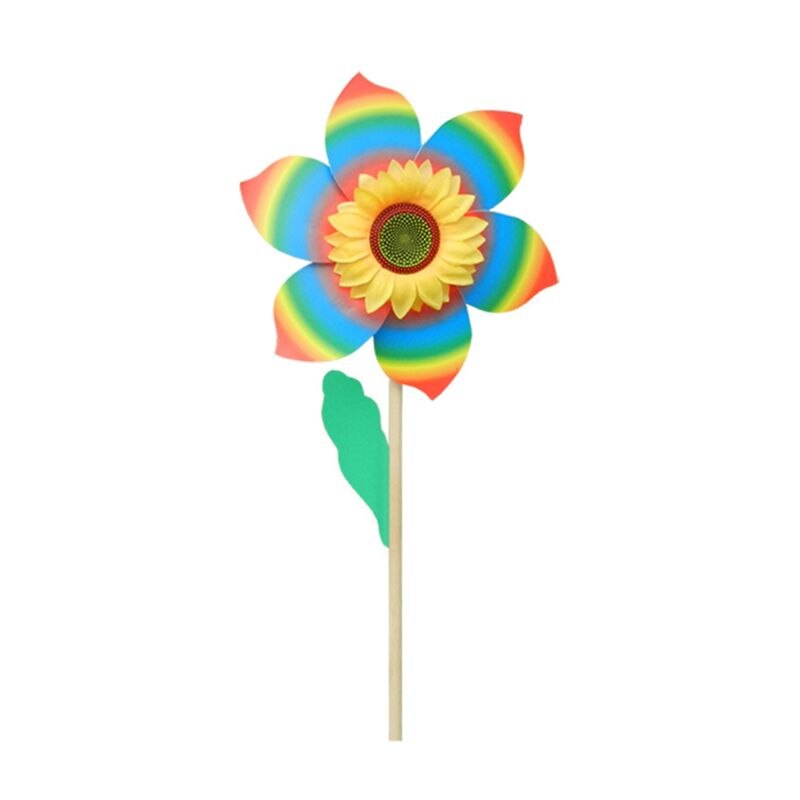 Holz Windmühle Wind Spinner Windräder Home Garten Hof Dekoration Kinder Spielzeug GXMA: 02