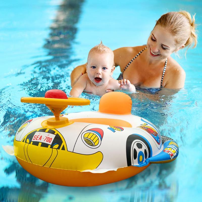 Infant Swimming Ring Baby Pool Seat Toddler Float Water Ring Aid Trainer