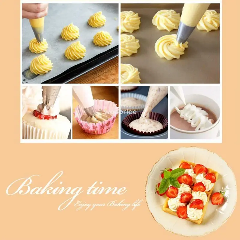 Wegwerp Deegzakproducten Voor Cakes Piping Cake Slagroom Spuitzak Keuken Bakaccessoires Cake Designtips Tools
