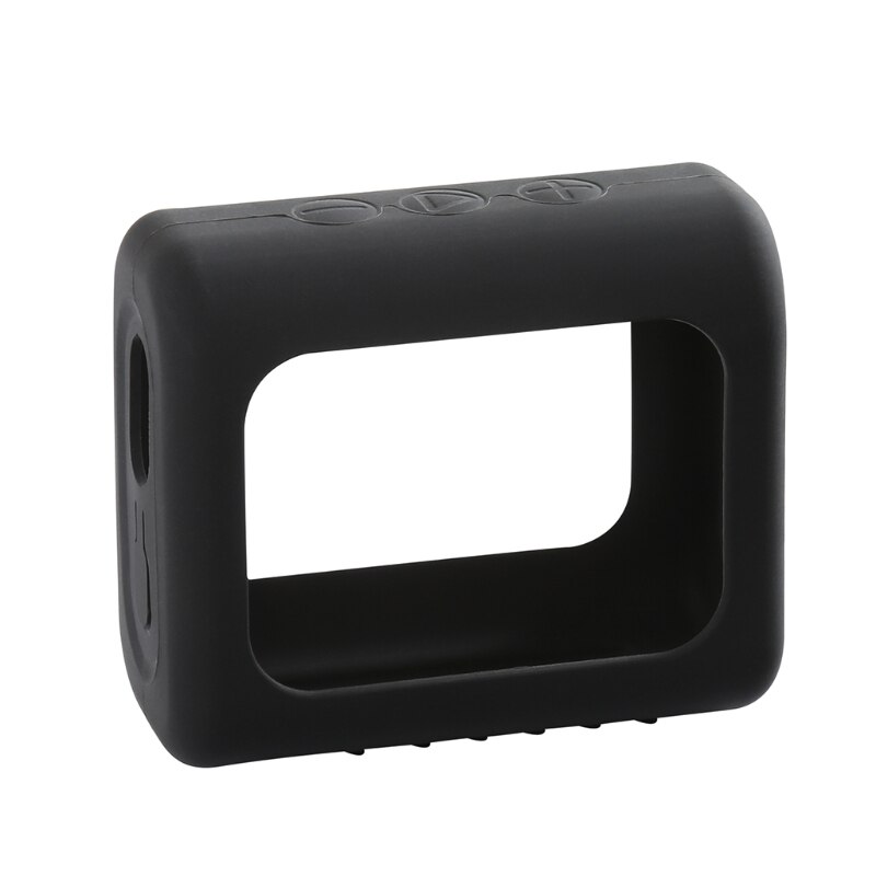 Funda de silicona a prueba de polvo para altavoz, carcasa protectora anticaída para JBL GO 3 GO3 Bluetooth, compatible con altavoz S17 21: Black