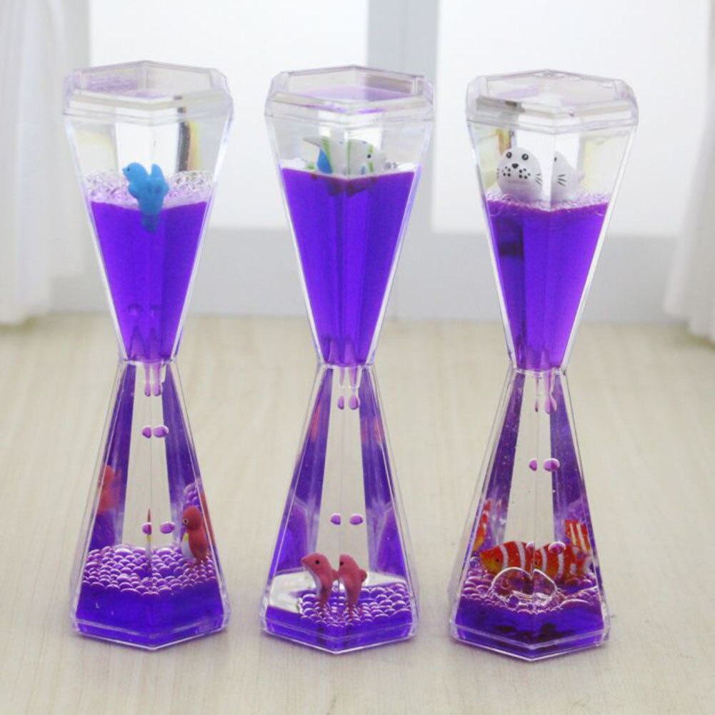 Modern Style Liquid Hourglass Fascinating Innovative Timer Toy Decoration Handmade Home Decoration For Home Office