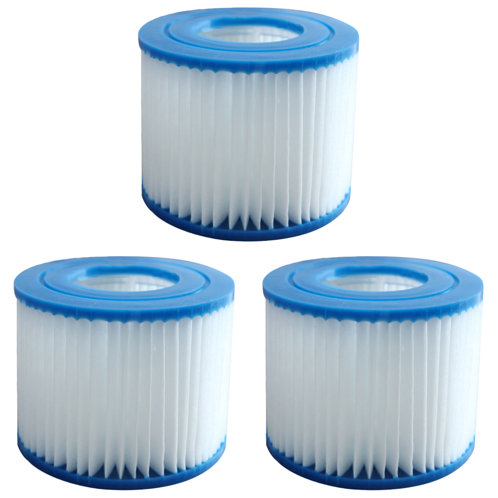 1-10PCS Replacement Swimming Pool Filter Fit for Bestway Flowclear Size VI Filter Cartridge Lay-Z-Spa - Miami Vegas Palm Springs: Blue