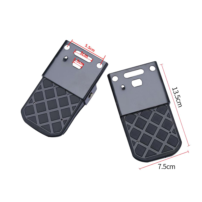 2 Stuks Rv Exterieur Accessoires Vouwen Vrachtwagen Bed Stap Antislip Voor Boot Trailer Bumper Pickup Truck Achterklep Ladder kampeerders: Default Title