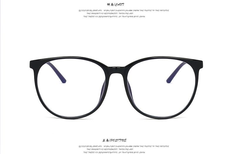 Blue Light Blocking Glasses Women Oversized Eyeglasses Anti Blue Light Computer Glasses Men Safety Eyewear Spectacle: black