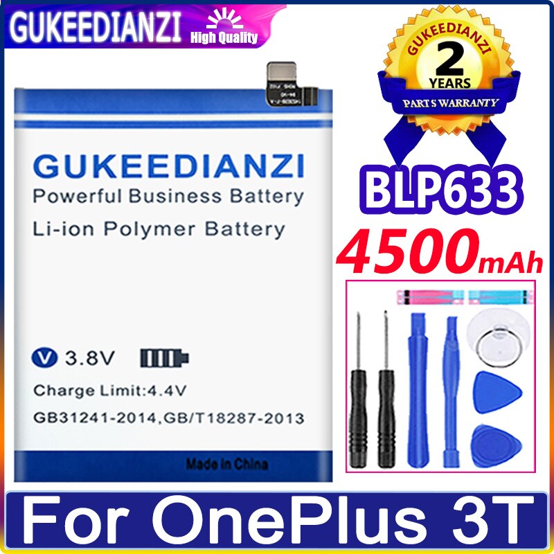 Replacement Battery For One Plus OnePlus 1 2 3 3T 5 5T 6 6T 7 7T pro 8 8T 1+ Nord N100 BE2011 for OnePlus5 OnePlus6 OnePlus7: BLP633