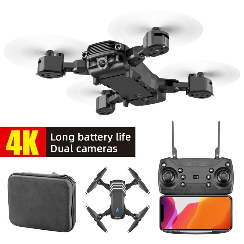 LS11 4K HD Dual Cameras Mini Drone Profissional Folding FPV Quadcopter Drones with Camera Toys for Children RC Quadcopters Toys