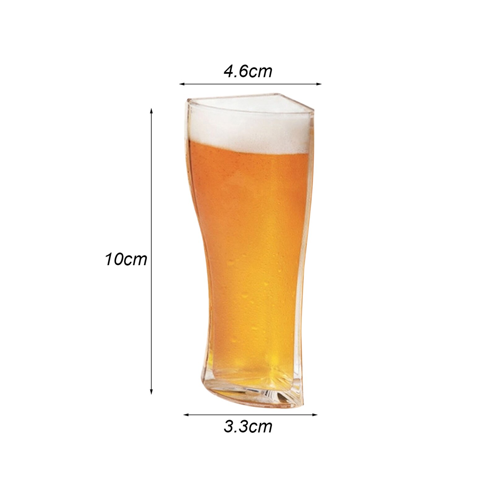 Bierglazen Cup 4 In 1 Bier Mok Grappig Acryl Glas Bier Mokken Set Bar Party Scheidbare Glas Cup: Type B - Small