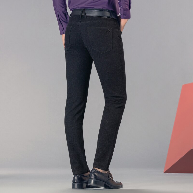 Pantalones de vestir ajustados para hombre, ropa de calle, pantalón Formal, de negocios, a la , Primavera,