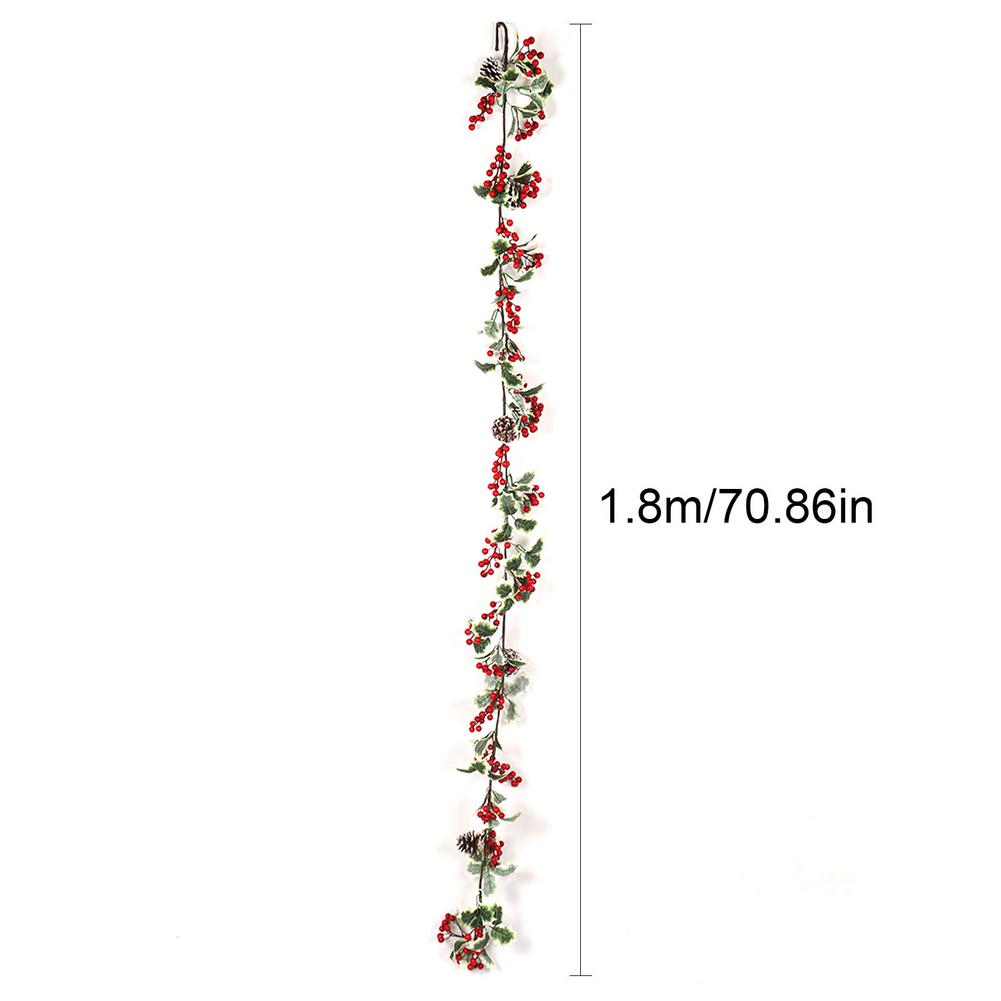 Christmas Garland Simulation Red Berry Pendant Wreath Decoration Party Supplies Dekoration Farmhouse Decor