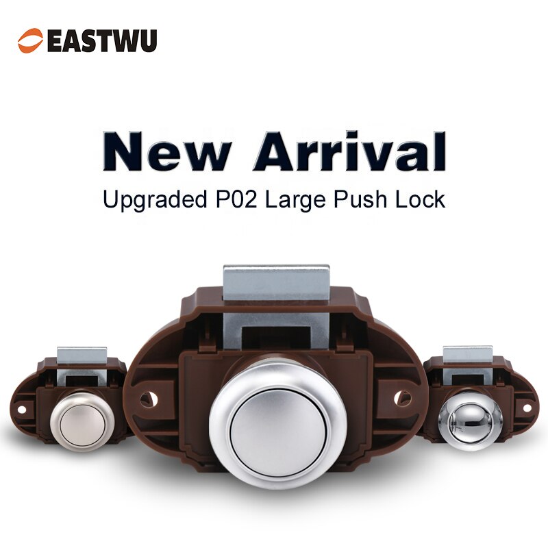 P02 Large Push Lock Latch ABS Zinc Alloy 78*45MM Caravan RV Marine Boat
