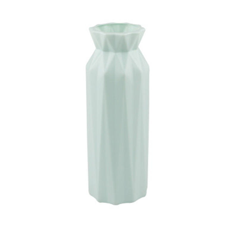 Origami Vases Imitation céramique Pot de fleur panier plantes de table décoration de la maison bonsaï décor fleur Arrangement conteneur: C3-7.2X20.5CM