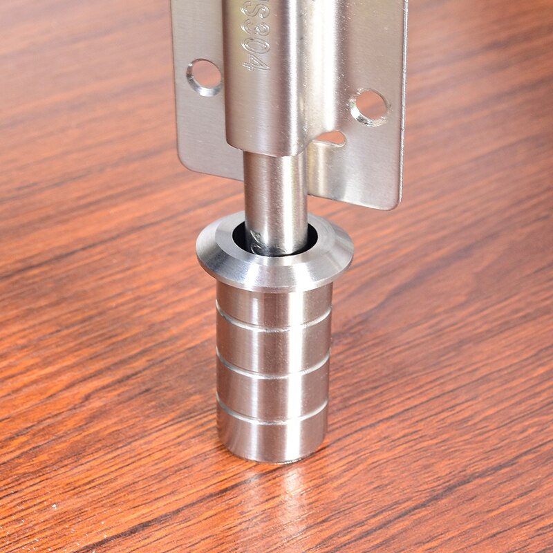 6" Stainless Steel Door Latch Sliding Lock Barrel Bolt with Ground Plug Hole Dust Cover Safety Gate Window Latch Hasp Hardware