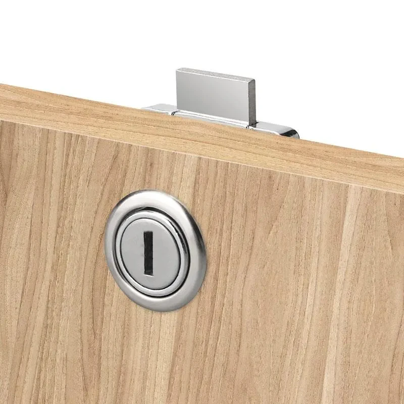 2/5 sæt skuffelåse, skuffelåse til kontorborde, skabslåse til husholdningsbrug, låsespænder med nøgler