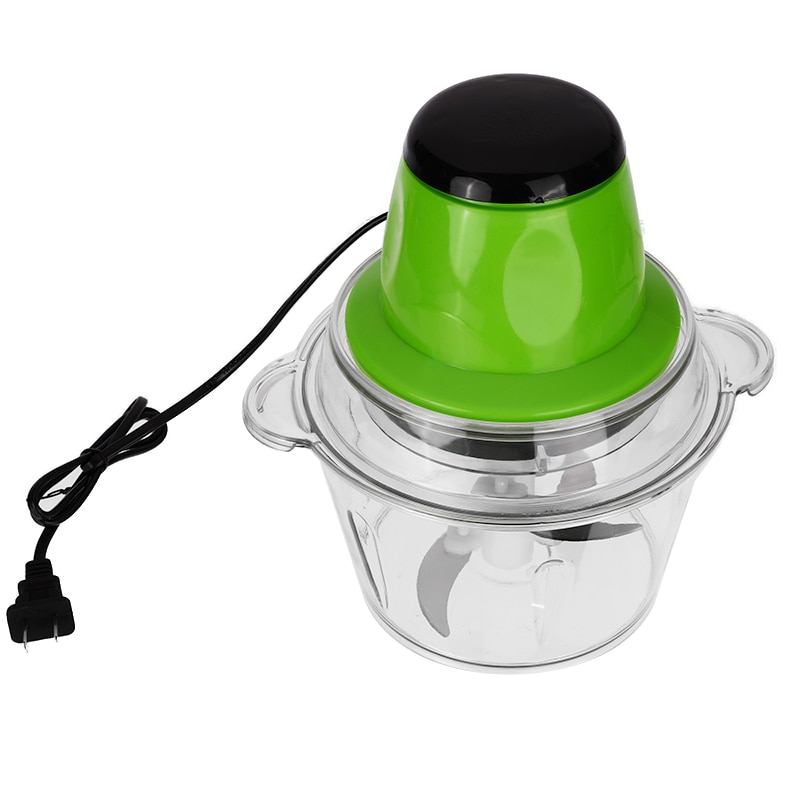 2l elektriske hakker kraftig kødkværn rustfrit stål multifunktionel processor kødkøkken blender mad