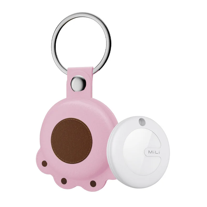 Mini rastreador inteligente con Bluetooth, localizador portátil con Bluetooth, Google Find My Device para Android, buscador de llaves de artículo antipérdida: Lavanda