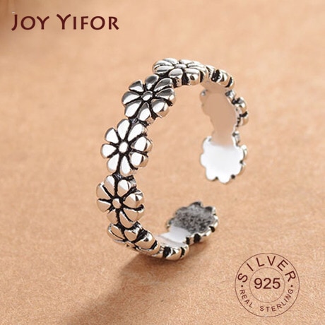 925 Sterling Silber Blumen Finger Ringe Dazzling Daisy Wiese Stapelbar Ring, Klar CZ Für Frauen Hochzeit Schmuck